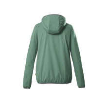 Killtec Summer Hiking Jacket KOS 61 with Hood (2-Layer Jackets, PFC-free, very light) pistachio green Women